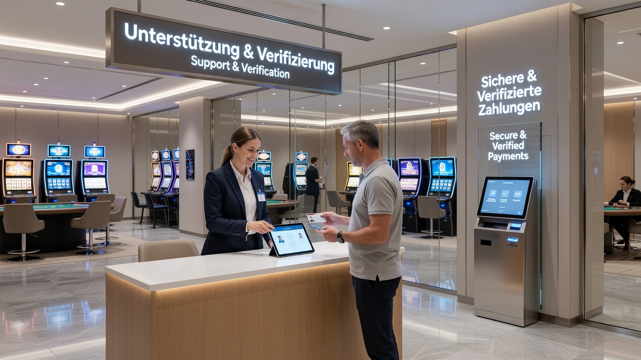 Illustration verifizierter Zahlungsprozesse und Support-Interaktionen in deutschen Casinos